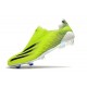 Crampons de Foot adidas X Ghosted + FG Jaune Fluo Noir