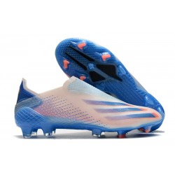 Crampons de Foot adidas X Ghosted + FG Bleu Orange