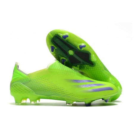 Crampons adidas X Ghosted + FG Precision To Blur - Vert Violet Jaune