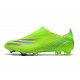 Crampons adidas X Ghosted + FG Precision To Blur - Vert Violet Jaune