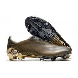 Crampons de Foot adidas X Ghosted + FG Marron