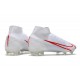 Nike Mercurial Superfly 8 Elite FG Blanc Rouge