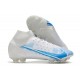 Nike Mercurial Superfly 8 Elite FG Blanc Bleu