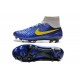 Chaussures Football Magista Obra FG - Terrain Sec - Jaune Marine Bleu Gris