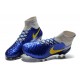 Chaussures Football Magista Obra FG - Terrain Sec - Jaune Marine Bleu Gris