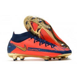 Nike Phantom GT Elite DF FG Orange Bleu Or