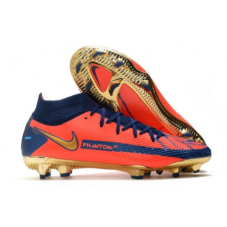 Nike Phantom GT Elite DF FG Orange Bleu Or