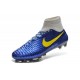 Chaussures Football Magista Obra FG - Terrain Sec - Jaune Marine Bleu Gris