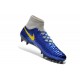 Chaussures Football Magista Obra FG - Terrain Sec - Jaune Marine Bleu Gris