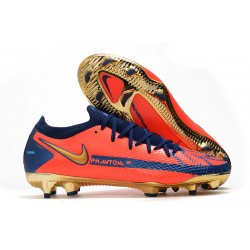 Nike Phantom GT Elite FG Orange Bleu Or