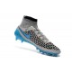 Chaussures Football Magista Obra FG - Terrain Sec - Gris Loup Bleu Turquoise Noir