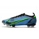 Nike Mercurial Vapor 14 Elite FG Bleu Noir Volt