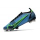 Nike Mercurial Vapor 14 Elite FG Bleu Noir Volt