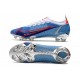 Nike Mercurial Vapor 14 Elite FG Bleu Argent Rouge