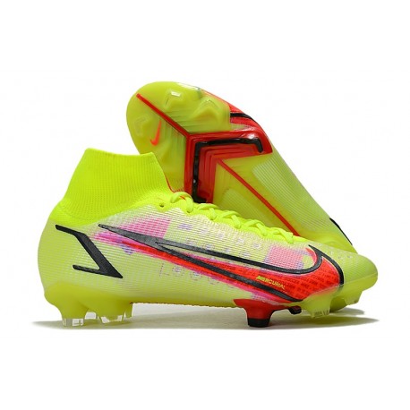 Nike Mercurial Superfly VIII Elite FG Volt Carmin Noir