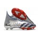 adidas Predator Freak + FG/AG Argent Métallique Noir Foncé Equipe Bleu