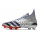 adidas Predator Freak + FG/AG Argent Métallique Noir Foncé Equipe Bleu