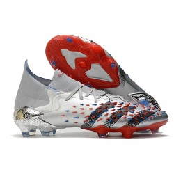 adidas Predator Freak.1 FG/AG Argent Métallique Noir Foncé Equipe Bleu