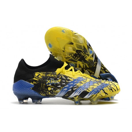 adidas Predator Freak.1 Low FG/AG X-Men Wolverine - Jaune Argent Métallique Noir