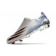 Crampons de Foot adidas X Ghosted + FG Argent Métallique Noir Foncé Ecarlate