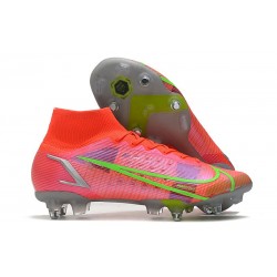 Nike Mercurial Superfly 8 Elite SG-Pro AC Rubis Argent Metallique