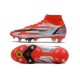 Nike Mercurial Superfly 8 Elite SG-Pro AC Rouge Piment Noir Fantôme Orange Total