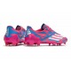 Adidas F50 Ghosted Adizero HT FG Rose Bleu Blanc