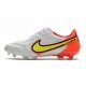 Crampons Nike Tiempo Legend 9 Elite FG Blanc Volt Carmin