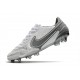 Crampons Nike Tiempo Legend 9 Elite FG Blanc Gris