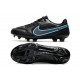 Crampons Nike Tiempo Legend 9 Elite FG Noir Gris Acier