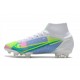 Nike Mercurial Superfly VIII Elite FG Blanc Bleu