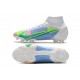 Nike Mercurial Superfly VIII Elite FG Blanc Bleu