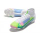 Nike Mercurial Superfly VIII Elite FG Blanc Bleu