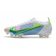 Nike Mercurial Vapor 14 Elite FG Blanc Bleu