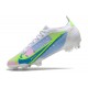 Nike Mercurial Vapor 14 Elite FG Blanc Bleu