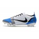 Nike Mercurial Vapor 14 Elite FG Blanc Bleu Noir