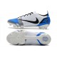 Nike Mercurial Vapor 14 Elite FG Blanc Bleu Noir