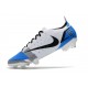 Nike Mercurial Vapor 14 Elite FG Blanc Bleu Noir