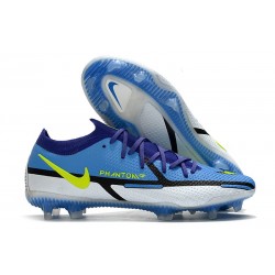 Nike Phantom GT2 Elite FG Sapphire Volt Gris Brouillard Bleu