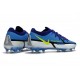 Nike Phantom GT2 Elite FG Sapphire Volt Gris Brouillard Bleu