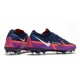 Nike Phantom GT2 Elite FG Bleu Marine Blanc Violet