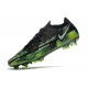 Nike Phantom GT2 Elite FG Noir Platine Métallique Vert Strike