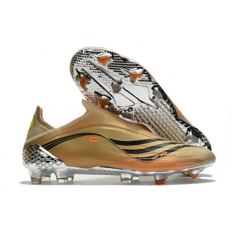adidas X Speedflow + FG Tech Métallique Noir Intense Orange