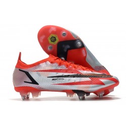 Nike Mercurial Vapor 14 Elite SG Pro Rouge Piment Noir Fantôme Orange Total