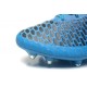 2015 Chaussures Football Magista Obra FG Pas Cher Noir Bleu