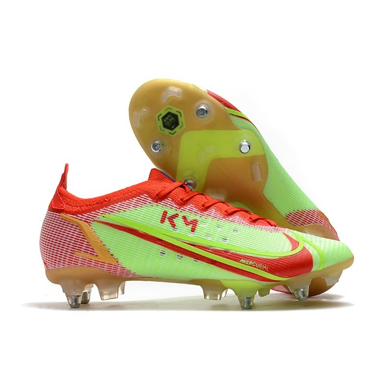 Chaussures de football SG en vert et rouge - Élite Pro Nike