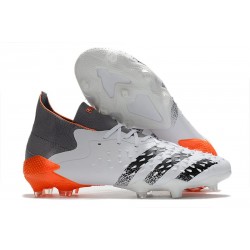 adidas Predator Freak.1 FG/AG Blanc Acier Métallique Rouge Solaire