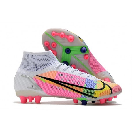 Nike Mercurial Superfly 8 Elite AG Pro Blanc Multicolore