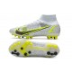 Nike Mercurial Superfly 8 Elite AG Pro Silver Safari - Blanc Noir