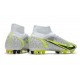 Nike Mercurial Superfly 8 Elite AG Pro Silver Safari - Blanc Noir